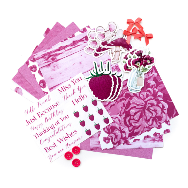 DIY Card Kit - Raspberry Delight