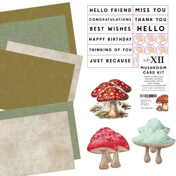 DIY Card Kit - Mushroom